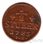 Герцогство Юлих-Берг 1/2 штюбера 1783