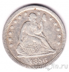 США 1/4 доллара 1856