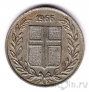 Исландия 25 аурар 1966