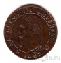 Франция 1 сантим 1862 (BB)