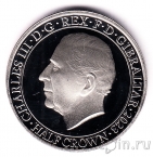 Гибралтар 1/2 кроны 2023 Коронация короля Карла III (2)
