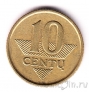Литва 10 центов 2007