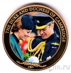 Острова Кука 1 доллар 2013 Герцог и Герцогиня Кембриджские