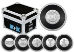 Австралия набор 6 монет 20 центов 2023 35 лет группе AC/DC