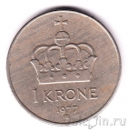 Норвегия 1 крона 1977