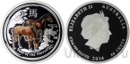 Австралия 50 центов 2014 Год лошади (серебро, цветная)