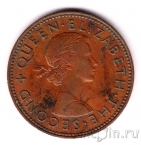 Новая Зеландия 1/2 пенни 1963