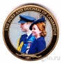 Острова Кука 1 доллар 2015 Герцог и герцогиня Кембриджские