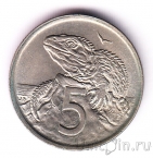 Новая Зеландия 5 центов 1974
