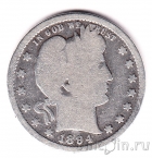 США 25 центов 1894 (S)