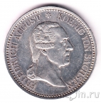 Саксония 1 талер 1827 Смерть Короля Фридриха Августа I