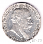 Баден 5 марок 1907 Смерть Фридриха I