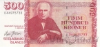 Исландия 500 крон 2019