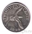 Бермуды 25 центов 1994
