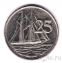 Каймановы острова 25 центов 1992