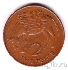 Острова Святой Елены и Вознесения 2 пенса 1991