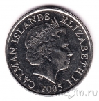 Каймановы острова 25 центов 2005
