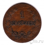 Баден 1 крейцер 1824