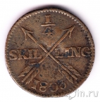 Швеция 1/4 скиллинга 1803