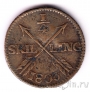 Швеция 1/4 скиллинга 1803