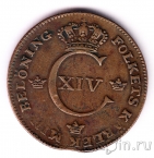 Швеция 1/2 скиллинга 1820