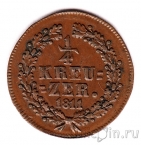 Нассау 1/4 крейцера 1811