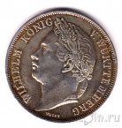 Вюртемберг 1 гульден 1841 25 лет правлению Короля Вильгельма I