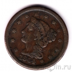 США 1 цент 1844
