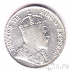 Цейлон 25 центов 1910