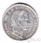 Австрия 1/4 флорина 1859 (E)