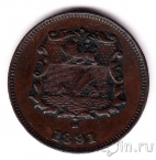 Британское Северное Борнео 1/2 цента 1891