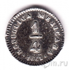 Мексика 1/4 реала 1861