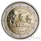 Ватикан 2 евро 2024 Гульельмо Маркони