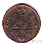Нидерландские Антиллы 2 1/2 цента 1974