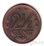 Нидерландские Антиллы 2 1/2 цента 1974