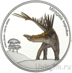 Португалия 5 евро 2023 Динозавр Мирагая Лониколум (серебро)