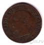 Франция 5 сантимов 1855 (BB)