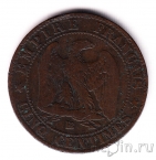 Франция 5 сантимов 1855 (BB)