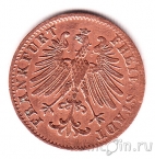 Франкфурт 1 геллер 1855