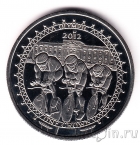 Остров Мэн 1 крона 2009 Олимпиада в Лондоне (Велоспорт)
