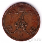 Финляндия 5 пенни 1866