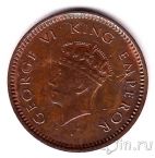 Британская Индия 1/2 пайса 1939