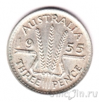 Австралия 3 пенса 1955