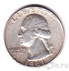 США 25 центов 1961 (D)