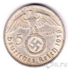 Германия 5 марок 1938 Гинденбург (A)