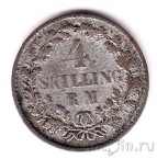 Дания 4 скиллинга 1854