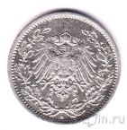 Германская Империя 1/2 марки 1914 (A)