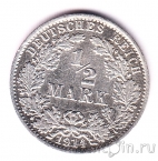 Германская Империя 1/2 марки 1914 (A)