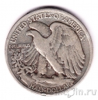 США 1/2 доллара 1945 (D)